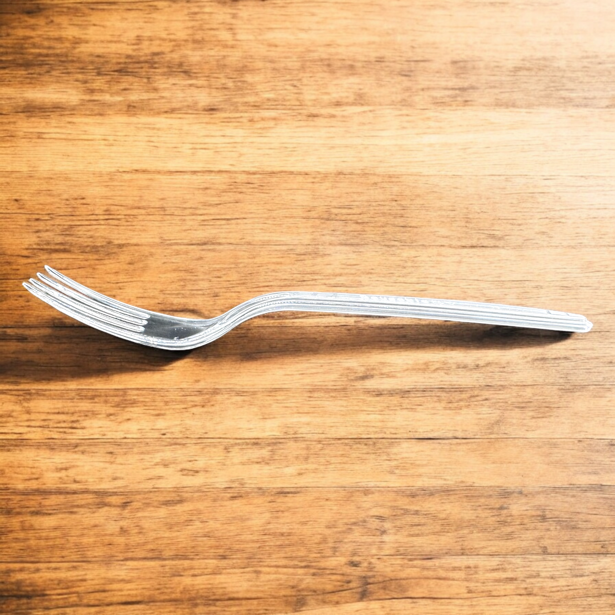 Fourchette en plastique cristal réutilisable 180 mm